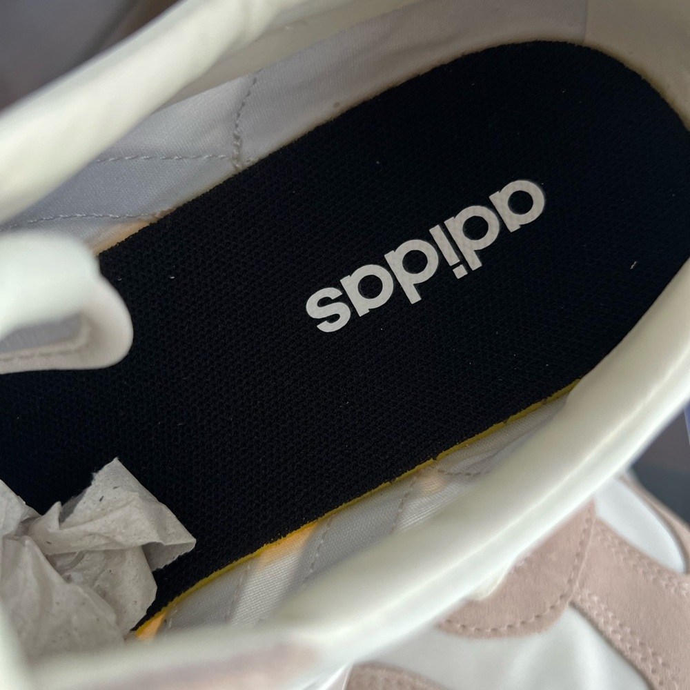Adidas Barreda Decode Pink and White Sneakers with Suede and Mesh - Picture 7 of 13